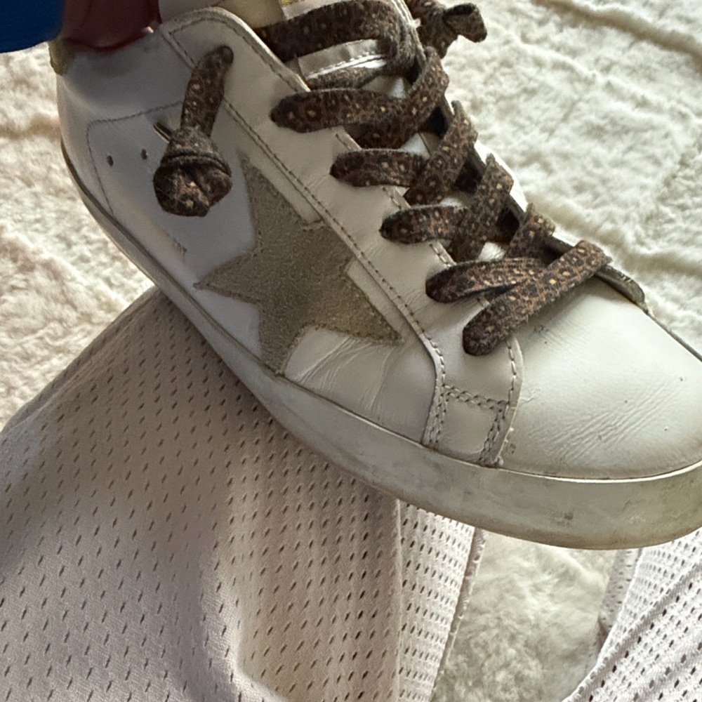 Golden Goose White and Yellow Sneakers - Picture 6 of 13